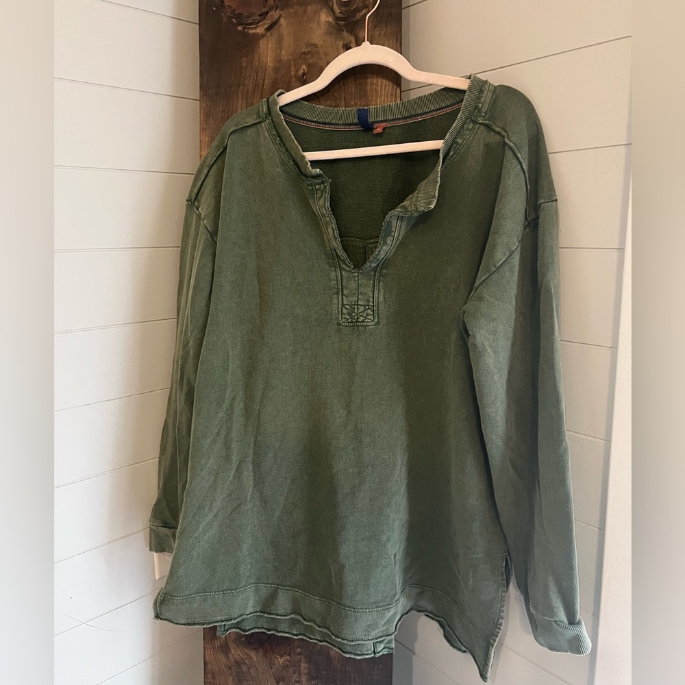 Anthropologie - Pilcro Split-Hem Tunic Top